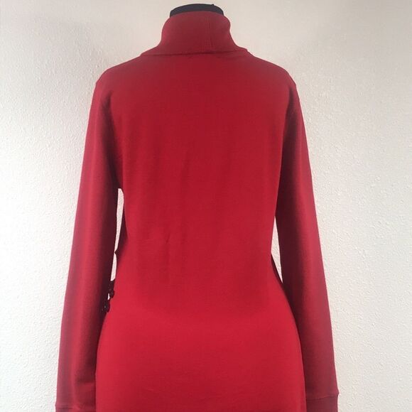 LRL LAUREN JEANS CO RALPH LAUREN RED WOMEN DRESS SIZE M - Picture 7 of 16